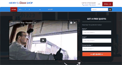 Desktop Screenshot of harrysglassshop.net