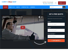 Tablet Screenshot of harrysglassshop.net